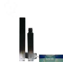 Tubo de brillo de labios negro degradado vacío clásico 100 Uds contenedor de brillo de labios de 5ML contenedor de aceite de labios de maquillaje tubo de plástico