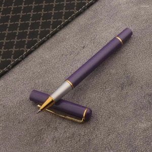 Classic 108 Metal Rollerball Pen Fluorescence Purple Stationery Office School Fournitures Écrivant Ballpoint