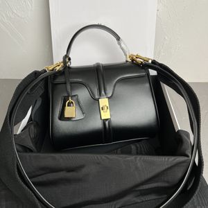 clásico 16 bolso de mano Colbert Triomphe bandolera Bolsos de diseñador Bloqueo giratorio Correa de hombro de piel de vaca bolsos con cremallera espaciador Mensajero vintage Bolsos de cuero para mujer