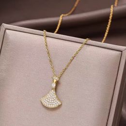 Collier de luxe classique en or 18 carats, colliers de reproductions officielles de créateurs, collier de diamants pour cadeau femme