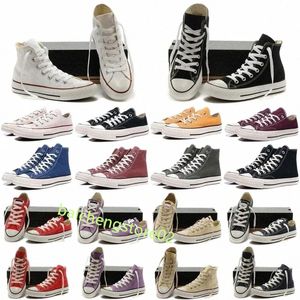 Klassieke jaren 1970 Sneakers Heren damesschoenen Casual Sport Laag Hoog Canvas wit zwart 1970 Chuck Chucks Platform 70s 35-46 B9