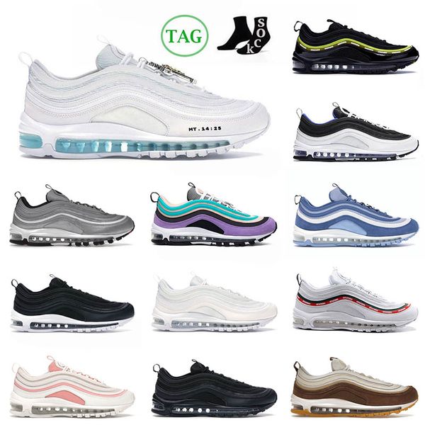 nike air max 97 airmax 97 airmaxs 97s maxs 97s Zapatillas de correr arrival zapatillas de entrenamiento estrella de golf en blanco y negro para mujeres entrenamiento 【code ：L】