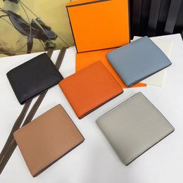 Classic 2022 Designer Wallet Men Real Leather Canvas Business Credit Card Holders Women Designers Wallets Purse Cardholder With Box