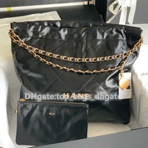 Classic 2024 Crossbody Shopping 10+ Cow Hide Spower Smekade Sequins Designer Chain 22s Sac à ordures Sac de créateurs à la mode pour femmes