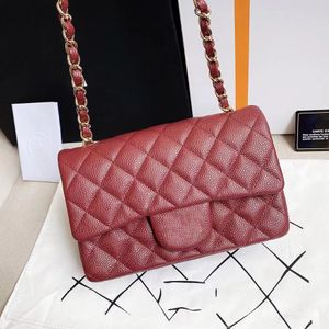 Clásico 20 cm Caviar Diamond Lattice Mini Flap Bag Diseñador Mujeres Bolsos de hombro Lujos Diseñadores Cadenas Bolsas cruzadas con caja C007 A69900