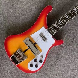 Guitare basse électrique classique 4 cordes 4003 Cherry Sunburst 20 frettes Chrome Hardware In Stork