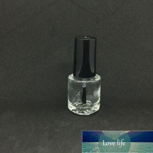 Botella de esmalte de uñas vacía de vidrio clásico de 5 ml Corazón Forma cuadrada redonda Envase cosmético transparente Botella de pegamento de uñas de vidrio transparente para muestra
