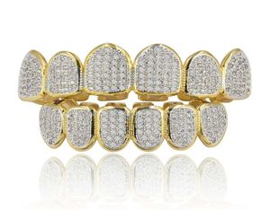 Classic 66 Hip Hop Teethz Grillz Set Gold Silver Dents Grillz Top Bottom Grills Dental Bouth Cops Cosplay Party2627408