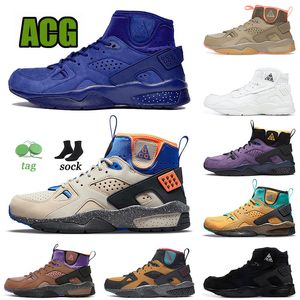 Classic ACG Mowabb Huarache Newest 2022 Running Shoes Hurache Sports Rattan Birch Trail End Brown Gravity Purple Mens Trainers Obsidian Huaraches Men Sneakers US 11