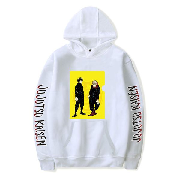 Anime classique imprimé pulls jeunes mode collège sweats à capuche nouveau décontracté à manches longues lâche hommes/femmes sweat-shirts blancs Y0319