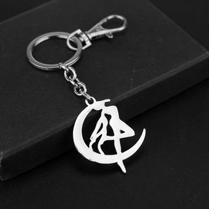 Classique Anime marin lune porte-clés argenté Figure Tsukino Usagi pendentif porte-clés bijoux mode voiture porte-clés pour support