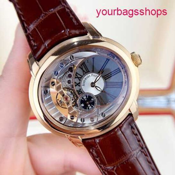 Classic AP Wall Watch Millennium Series 18K Rose Gold Mechanical Mensic Mens Watch 15350or.oo.d093cr.01 Reloj de lujo