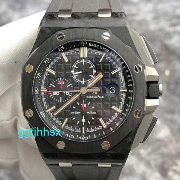 Montre-bracelet classique AP pour homme Royal Oak Offshore 44 mm de diamètre automatique mécanique pour homme montre de sport et de loisirs de luxe 26400AU.OO.A002CA.01