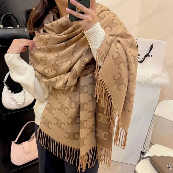 Classic Arc de Triomphe 100% Cashmere Designer Scarf Womens New Soft and Warm Mens Scarf Couple High End Letter SHAWL IMPRESS