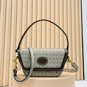 Klassieke okselschoudertas dames handtassen portemonnee klep crossbody tassen verwijderbare lange riem mode letters gouden hardware magnetische gesp