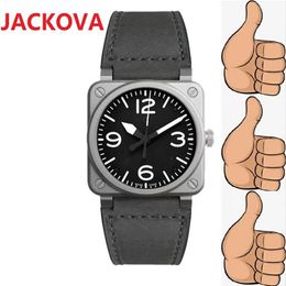 klassieke sfeer zakelijk vierkant horloge lederen band zwitserland jaarlijkse explosies highend herenhorloges luxe mode zwart dia334a