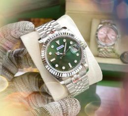 atmosphère classique affaires suisse montres 36mm plein acier inoxydable femmes 3 pointeur horloge de luxe mouvement à quartz calendrier chaîne bracelet montre cadeaux