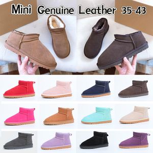 Classique australie Femmes Ultra Mini Shearling Bootie bottes de neige Doux confortable en peau de mouton garder au chaud bottes de designer Beaux cadeaux Australie tasman uggity