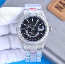 Mouvement automatique classique Men Watch 41 mm Diamond Set Designer Watches Steel Band Sports Business Wrist Wistarch Luxury High Quality Wristswarchs