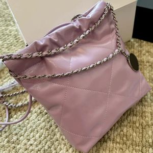 Sac classique Sac à bandoulière de créateur fourre-tout de luxe français de haute qualité motif diamant matelassé sac à bandoulière femme mode cuir rose pièce de monnaie chaîne en or