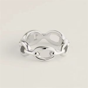 Klassieke band ringen ontwerper voor vrouwen heren ringen plating zilveren sieraden beroemde stijl luxe ring moederdag cadeau bijoux de luxe zh167 E4