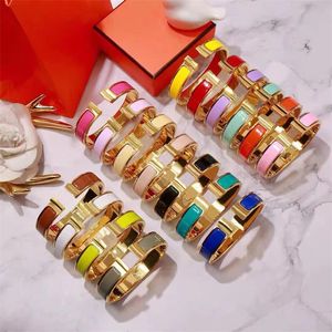Designers de bijoux de bracelet classiques Bracelet de luxe Bracelet Gol Silver plaqué Bracelets émail