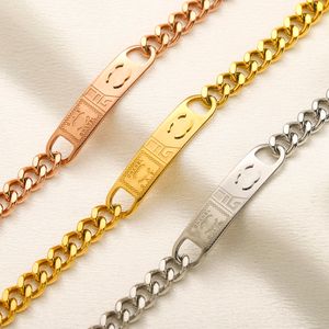 Bracelets classiques Bracelet de créateur en acier inoxydable manchette de mode bracelet double lettre bracelet femmes hommes cool femmes hommes or argent bracelets bijoux cadeau 3 couleurs