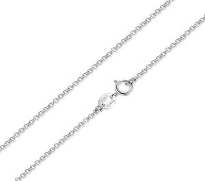 Classic Basic Chain 100 Real 925 Sterling Silver Lobster Clasp ketting geschikt voor hangende vrouwen mannen Fijne sieraden YMN0426020348