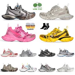 Classique Belenciaga 3XL Sneaker Designer Chaussures Femmes Hommes Casual Baskets Respirantes Light Tan Split Dark Navy Baskets Sports School Trainers dh gate Taille 36-46