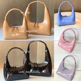 Margesherwood Bag Hobo Hombro Media Luna Bolsas Grandes Mujeres Nicho Marge Sher Wood Axilar Bolso Diseñador Monedero Charol Dumpling Tote Bolsas para las axilas