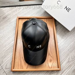 Capacina clásica de cuero negro Besigner Capilla de béisbol de lujo Hombres Mujeres Fashion Summer Casquette Cien Take Protection Sun Sol Gat Retro Capeta Capaz de pieles Capas