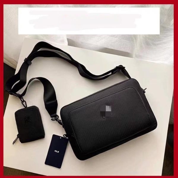 Bolso de cámara de nylon negro clásico Estrella del mismo estilo con un pequeño bolso cuadrado Bolso de hombro de moda bandolera grande 22 * 7 * 15 pequeño 18 * 5 * 10