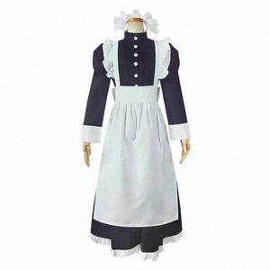 Klassieke Zwart Wit Maid Lg Dr Kostuum Cosplay Man Vrouw Maid Dr Pak voor Maid Halen Party Kostuums q983 #