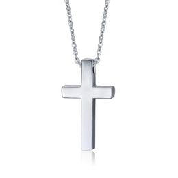 Klassiek leeg kruis kettingen gebed Christus mannen sieraden roestvrij staal mannen vrouwen ketting PN-241266U