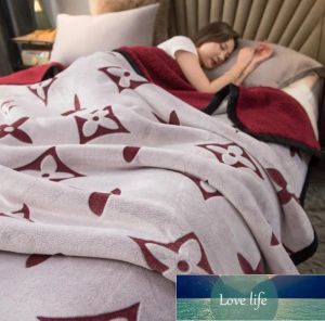 Klassieke deken groothandel verdikte nertsbont stof dubbel flanel airconditioning deken laken Raschel bankhoes deken