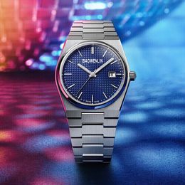 Klassiek blauw quartz uurwerk horloge voor mannen en vrouwen waterdicht solide link prx horloges band 40 mm precisie staal krasbestendig spiegel oppervlak testen om ervoor te zorgen