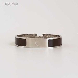 Klassieke armband zilveren armband voor heren emailarmarmbanden en dames manchet 12 mm breed 24C4V