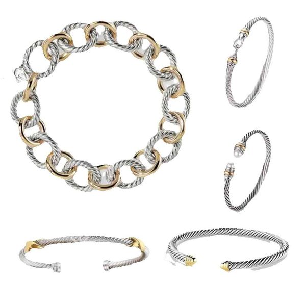 Bracelets classiques pour femmes, bijoux de mode de créateur en or, argent, perle, croix, diamant, hanche, chaud, parfaits pour les fêtes, mariages, cadeaux, vente en gros