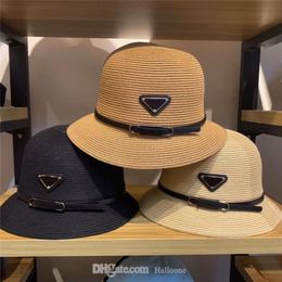Marca clásica plegable vacaciones playa sombreros de alta calidad ajustable snapback sombrero para el sol casqueta para mujer gorra de ala ancha 3 colores Fish6390800