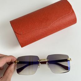 Klassische Marken-Sonnenbrille für Herren und Damen mit Metallrahmen und Glaslinsengröße mit Farbverlauf, geeignet zum Beschatten am Strand und zum Fahren von Angelgürteln