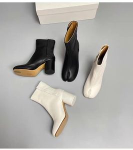 Classico nuovissimo glitter anatomia caviglia stivaletti tabi tacco spesso punta tonda stivaletti moda unisex donna designer di lusso moda denim scarpe scarpe di fabbrica