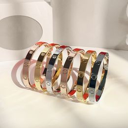 Bracelet de marque de marque de marque classique bracelet bracelet bracelet bracelet en acier en acier inoxydable bracelet de luxe bracelet bacelet femmes bijoux de la Saint-Valentin