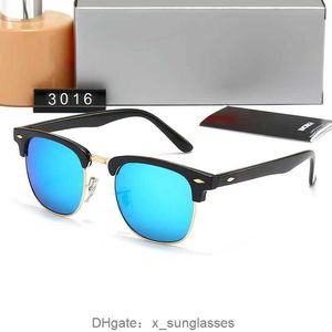 Marque classique WAYFARER lunettes de soleil carrées de luxe hommes monture en acétate avec lentilles noires Ray Baa lunettes de soleil pour femmes UV400 boîte Raybans 3016 GQTD