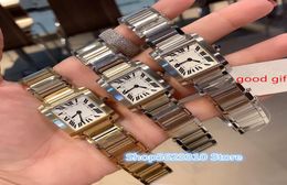Classic Brand Women Quartz Chain Watch 316L Wistor de bracelet en acier inoxydable Géométrique carré Roman cadran Lady Clock High Quality5097860