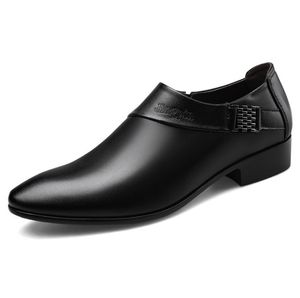 Klassieke zakenman designer jurk schoenen mode elegante formele bruiloft slip op kantoor PU lederen oxford schoen voor heren luxurys zwart bruin plus size 38-48