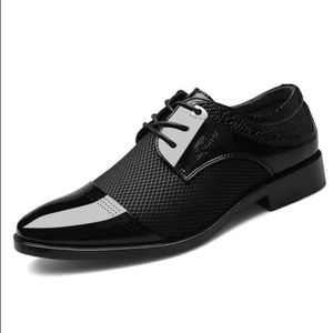 Classique affaires hommes chaussures habillées mode élégant formel mariage sans lacet bureau Oxford chaussure pour hommes noir marron grande taille 38-48