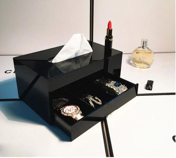 2023 Classic C Signo A acrílico Tourety Compose Box de almacenamiento de joyería / Multifunción cosmética con caja de regalos Herramientas de maquillaje de maquillaje Beauty Pen Bucket VIP #3866613