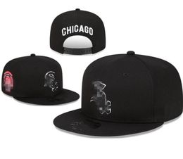 Casquette classique Toronto Flat Chicago Boston Los Angeles New York Snapack Strapback 2023-24 Champions Caps Mode White Sox Baseball Sport World Series Chapeaux Casquette