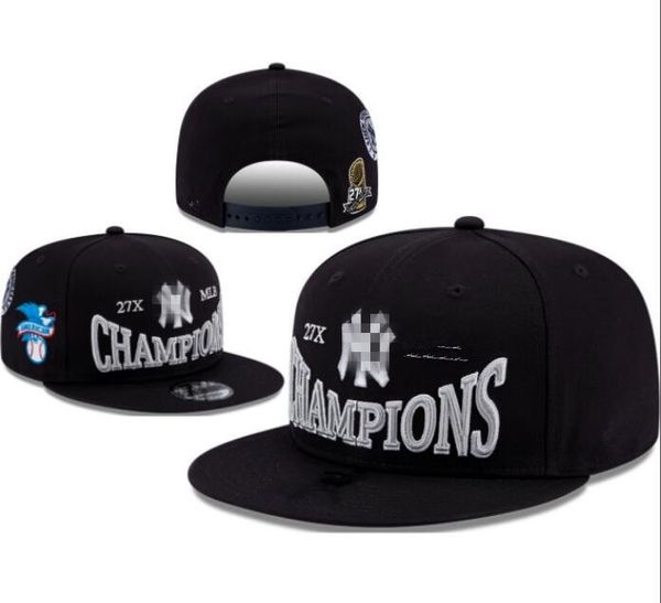 Classic Cap Toronto Flat Chicago Boston Los Angeles New York Snapack Strapback 2023-24 Champions Caps Fashion Yankees Baseball Sport World Series Hats Casquette A4