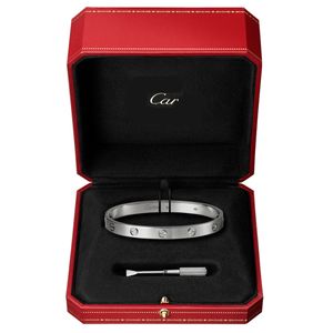 classique carter luxe Bangle Favor femme en acier inoxydable tournevis couple amour bracelet mens mode bijoux Saint Valentin cadeau pour petite amie taille 16-21